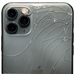 разбитое заднее стекло iphone 13